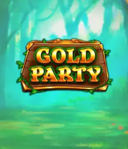 Discover the fairy-tale forest of the Gold Party game by Pragmatic Play, showcasing a beautifully designed wooden sign adorned with golden letters. The background features a misty green forest that adds a mystical touch to the overall ambiance. Perfect for those who enjoy enchanted forest settings, promising a delightful gaming experience. 